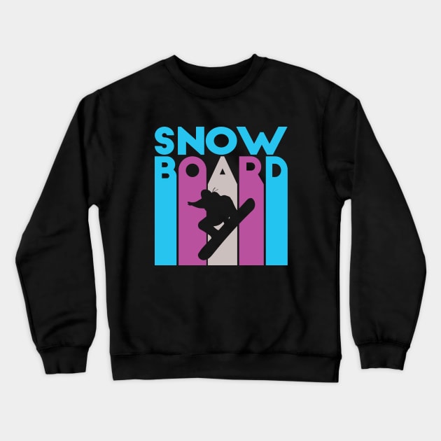 Snowboard Crewneck Sweatshirt by slawisa